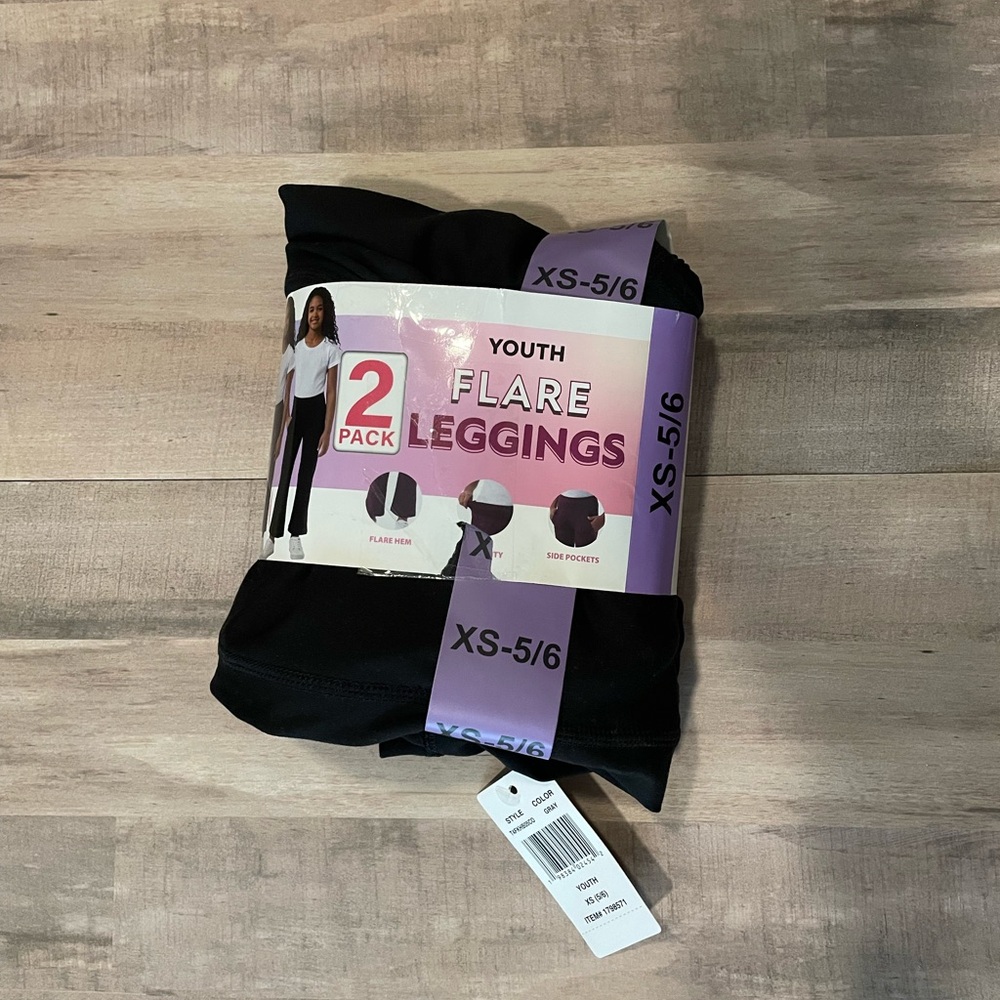 32 Degrees Black Leggings Full-Length Pack